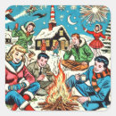 Recherche de ski vintage autocollants Hiver