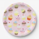 Recherche de motif coloré assiettes en papier Girly