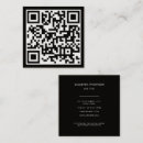 Zoek naar qr scan visitekaartjes Zwart