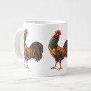 Recherche de vintage rooster tasses Rétro