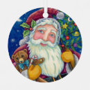 Zoek naar ouderwets ornamenten Santa