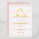 Recherche de pastel pink baby shower fille invitations C'est une fille