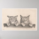 Recherche de chats vintages posters Tabby