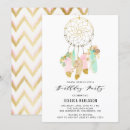 Recherche de dreamcatcher invitations Rose et or