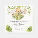 Recherche de jungle tropicale serviettes Baby shower safari