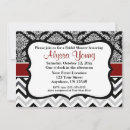 Recherche de damask invitations Rouge