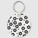 Recherche de fleurs noires blanches porteclés Floral