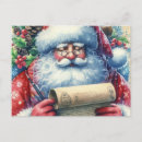 Recherche de père noël nostalgique cartes postales Classique