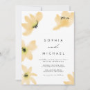 Recherche de jaune mariage invitations Botanique