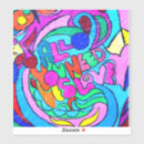 Recherche de symbole puissance autocollants Rétro