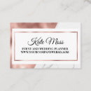 Recherche de fille affaire cartes visite Rose