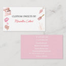 Recherche de ustensile de cuisine cartes visite Rose