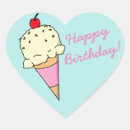 Recherche de glace vanille autocollants Anniversaire