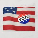 Recherche de drapeau américain cartes postales Vote