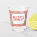 Recherche de noël shot verres Rouge