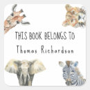 Recherche de le jungle de livre étiquettes Animaux de safari