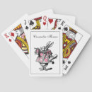 Recherche de lapin blanc jeux de cartes Alice