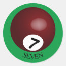Recherche de numéro 7 autocollants Coloré