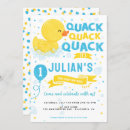 Recherche de canard en caoutchouc invitations Pour enfants
