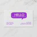 Recherche de parole cartes visite Simple