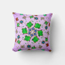 Recherche de monstres mignons coussins Vert