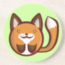 Recherche de renard rouge dessous de verres Sauvage