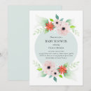 Recherche de élégantes baby shower invitations Fleurs