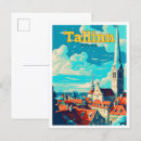 Recherche de estonie vintage cartes postales Aquarelle