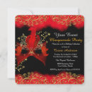 Recherche de masque rouge invitations Fête masquée