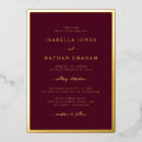 Recherche de feuille rouge invitations Bride