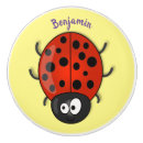 Recherche de coccinelle rouge boutons et poignées de porte Mignon
