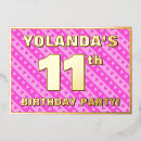 Recherche de de 11 ans anniversaire invitations Rose
