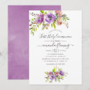 Recherche de saison cartes invitations Violet
