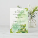 Recherche de nature 11x16 invitations Vert