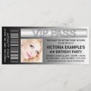 Recherche de vip ticket invitations Fête d'anniversaire