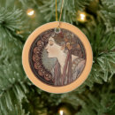 Recherche de alphonse mucha céramique ornements Illustration