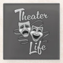 Recherche de théâtre dessous de verres Masques