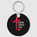 Recherche de jésus vous aime porteclés Croix