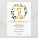 Recherche de giraffe baby shower fille invitations Aquarelle