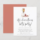 Recherche de champagne noël invitations Moderne
