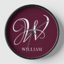 Recherche de bordeaux horloges Monogramme