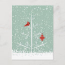 Recherche de oiseaux neige cartes postales Vert