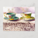 Recherche de tasse de thé cartes postales Antique