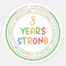 Recherche de carte joyeux anniversaire autocollants Typographie