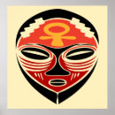 Recherche de masque tribal posters Moderne