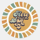 Zoek naar leuke zon stickers Hier komt de zoon