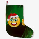 Recherche de visage heureux chaussette de noël Toute personne