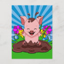 Zoek naar gelukkig varken briefkaarten Schattig