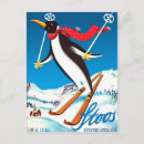 Recherche de montagnes ski cartes postales Illustration