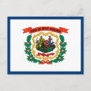 Recherche de drapeau de la virginie occidentale cartes postales Patriotique